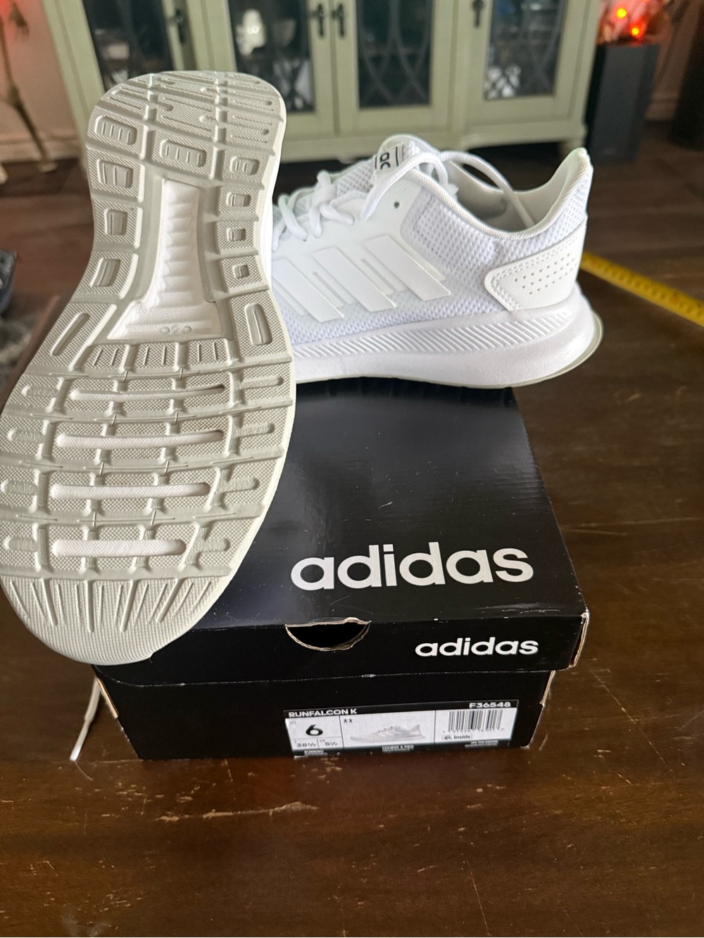 adidas Kids White Runfalcon Athletic Sneakers